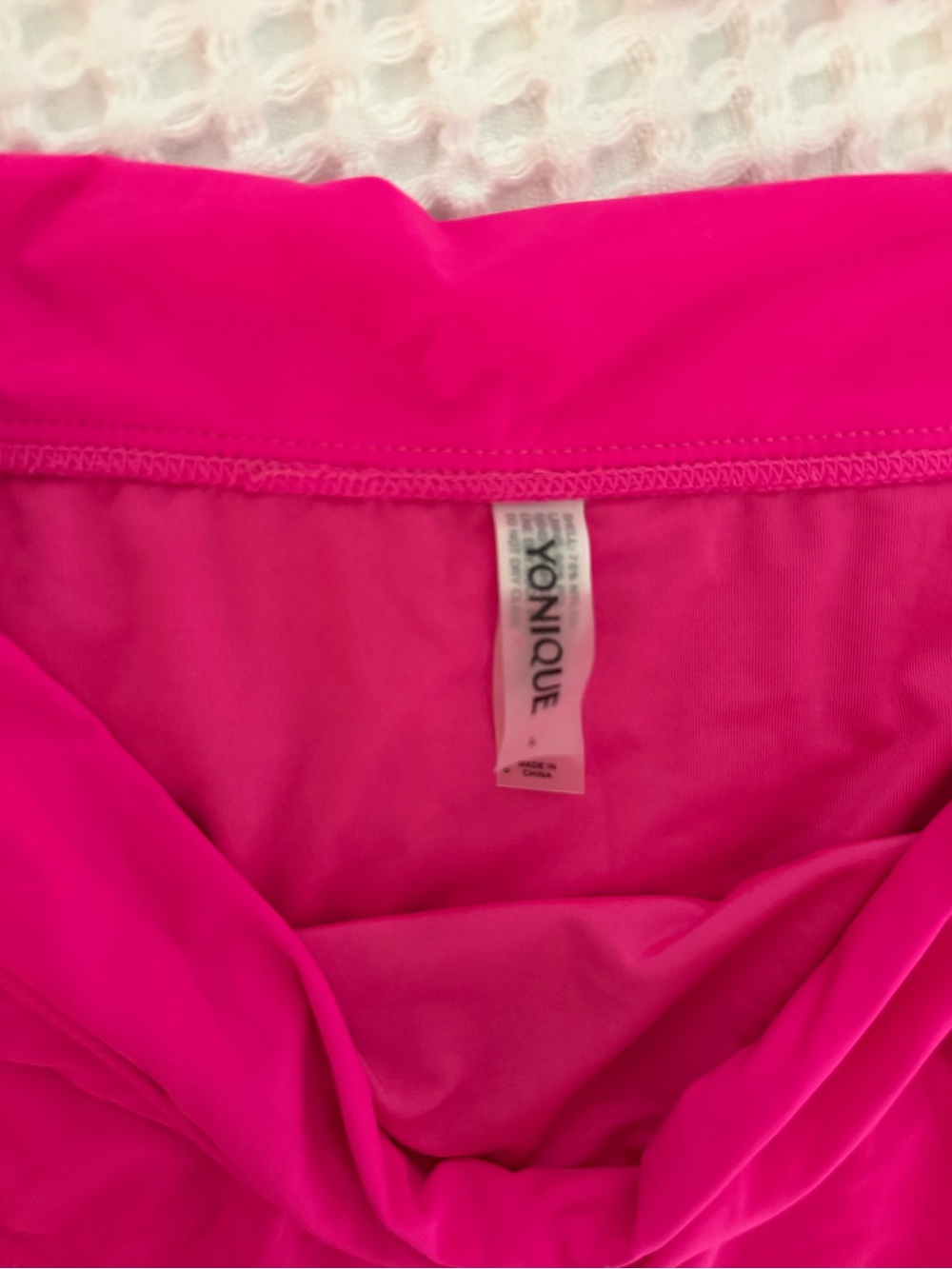 Younique Pink Tie-Shoulder High-Waist Bikini Set - Picture 5 of 8